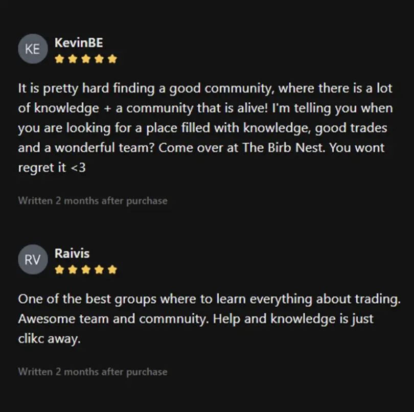 Reviews from KevinBE and Raivis highlighting the Nest community support.